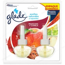 Repuesto Aceite Eléctrico Glade Paquete x 2 unidades Manzana Y Canela