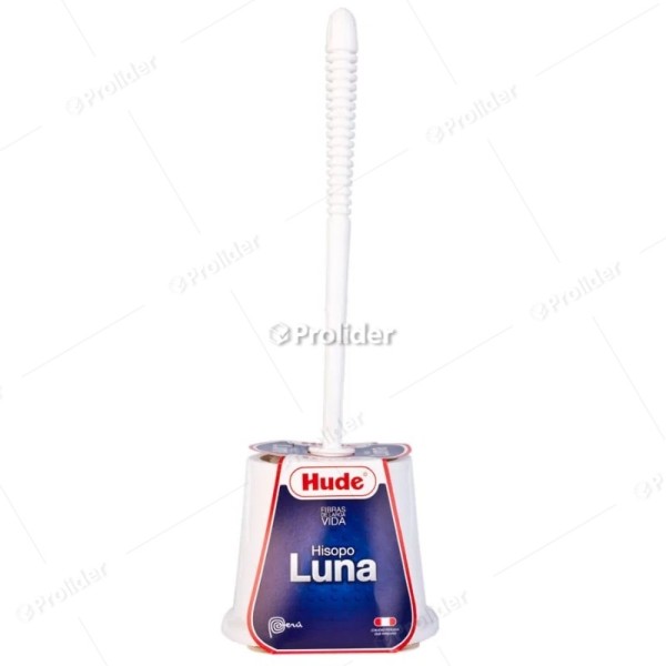 Hisopo para Baño Hude Luna con Base Blanco