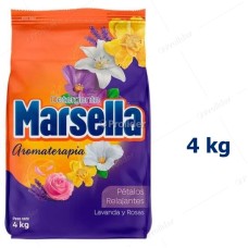Detergente en Polvo Marsella Bolsa 4 Kilos Pétalos Relajantes