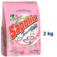 Detergente en Polvo Sapolio Bolsa 2 Kilos Bebé (Rosado)