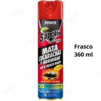 Insecticida En Spray Sapolio Frasco 360 ml Mata Cucarachas Y Hormigas