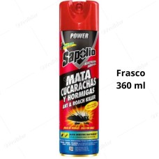 Insecticida En Spray Sapolio Frasco 360 ml Mata Cucarachas Y Hormigas