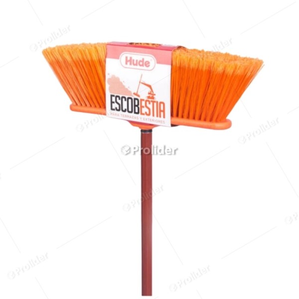 Escoba de Plástico Hude Escobestia Ancho 44 cm Naranja