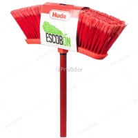 Escoba de Plástico Hude Escobon Ancho 38 cm Rojo