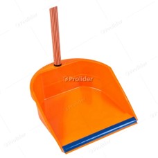 Recogedor Hude con Jebe Levanta Polvo Naranja