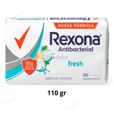 Jabón de Tocador Rexona 110 gr Antibacterial Fresh