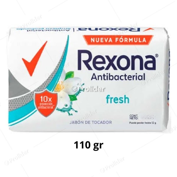 Jabón de Tocador Rexona 110 gr Antibacterial Fresh