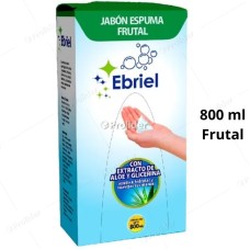 Jabón Espuma Ebriel Recarga Sachet 800 ml Frutal