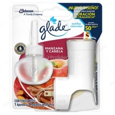 Ambientador Aceite Eléctrico Glade Completo Manzana Y Canela