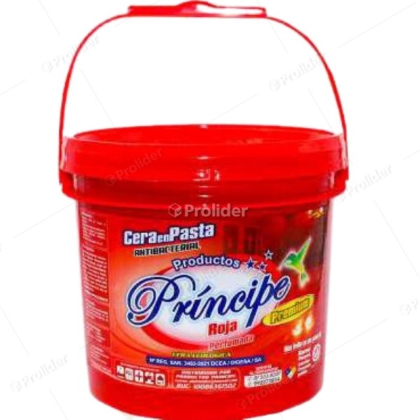 Cera En Pasta Principe Balde 3.5 Litros Rojo