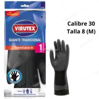 Guantes Tradicionales Virutex Calibre 30 Talla 8 (M) Negro