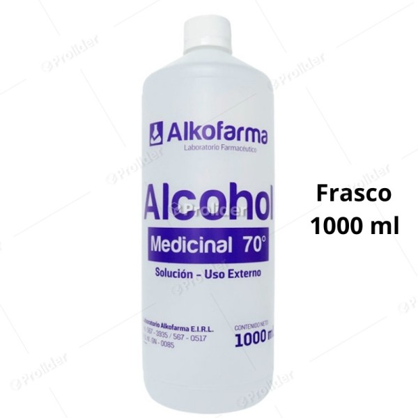 Alcohol 70° Alkofarma Frasco 1 Litro