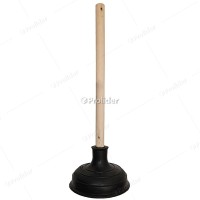 Desatorador Chupon Jebe Negro con M/Madera