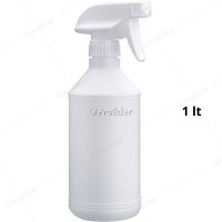 Pulverizador Completo Frasco Blanco 1 Litro Cabezal Punta Cuadrada