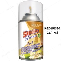 Repuesto Ambientador Perfumatic Sapolio 240 ml Vainilla Francesa
