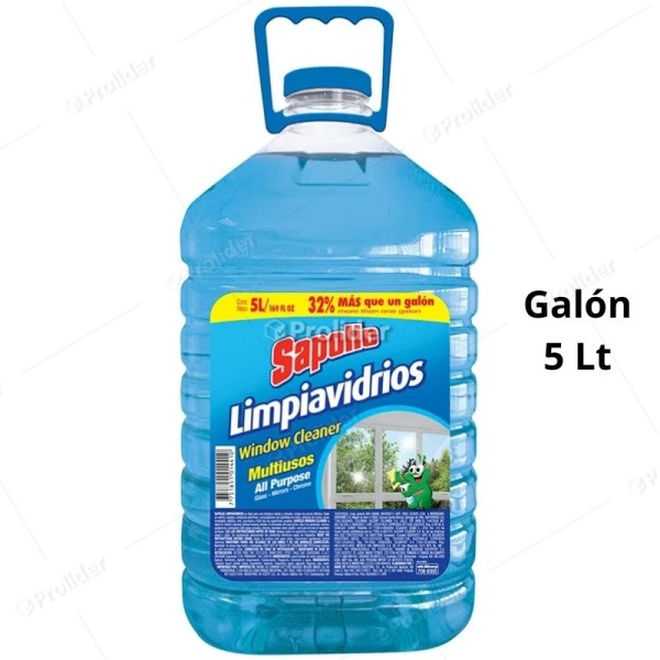 Limpiavidrios Sapolio Galón 5 Litros