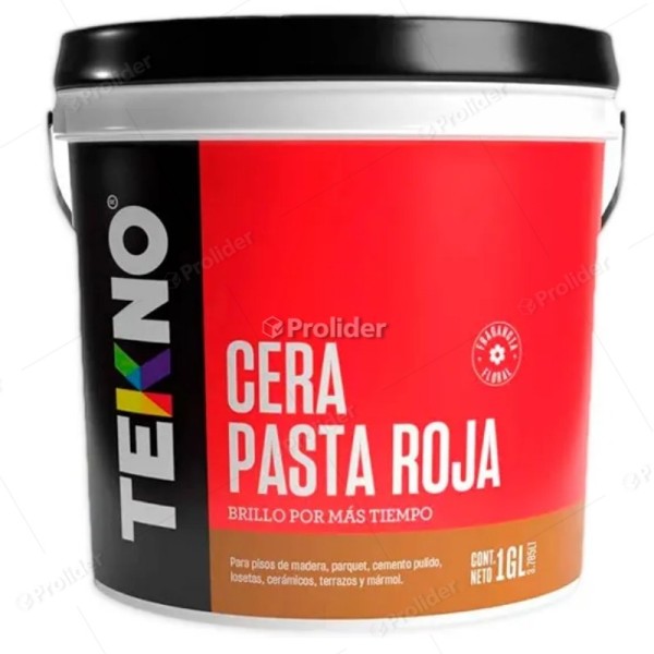 Cera En Pasta Tekno Balde 3785 ml Rojo