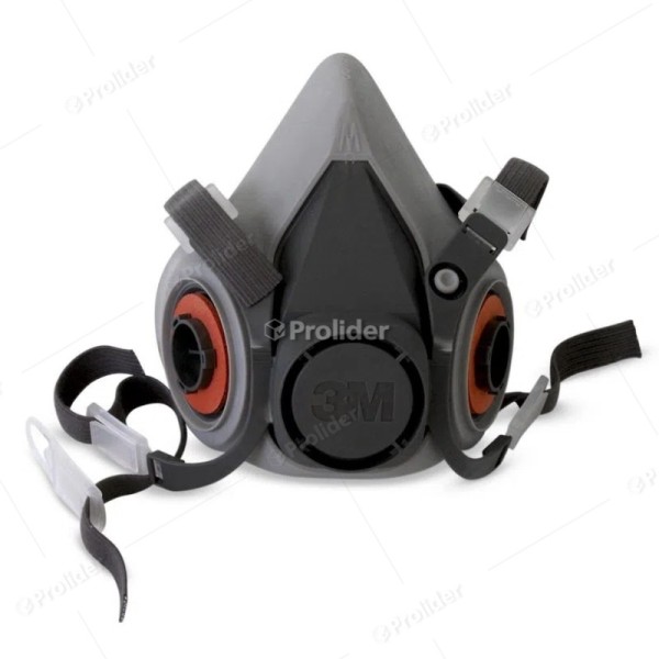 Respirador Dos Vias 3M Para Vapores Y Gases 6200 Sin Filtros