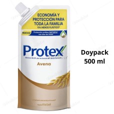 Jabón Líquido Protex Antibacterial Avena Doypack 500 ml