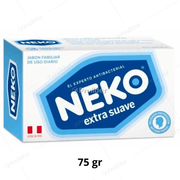Jabón de Tocador Neko 75 gr Extrasuave (Blanco)