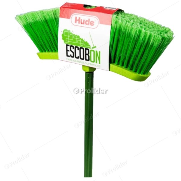Escoba de Plástico Hude Escobon Ancho 38 cm Verde