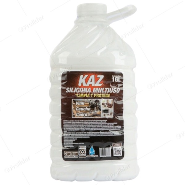 Silicona Liquida Blanca Multiusos Kaz Galón 3.8 Litros Vinil Caucho Cuero
