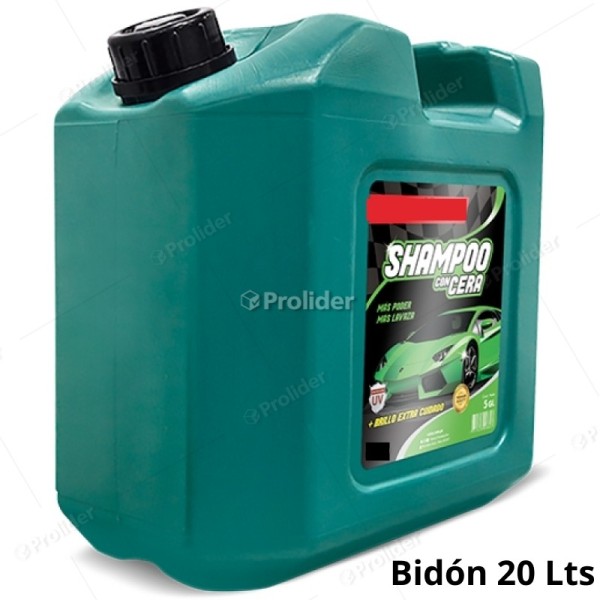 Shampoo con Cera Bidón 20 Litros Genérico