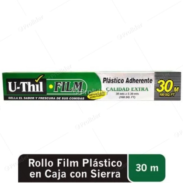 Plástico Adherente Film U-Thil de 30 Metros