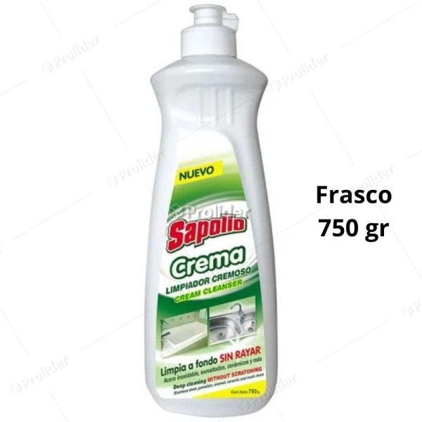 Limpiador Sapolio Cremoso Frasco 750 gr
