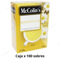 Infusión McColins Manzanilla Caja x 100 unidades