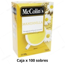 Infusión McColins Manzanilla Caja x 100 unidades