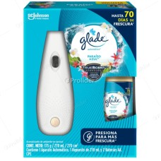 Ambientador Automático Glade Completo Paraíso Azul