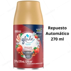 Repuesto Ambientador Automático Glade 270 ml Manzana y Canela