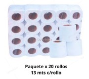 Papeles Higiénicos Hoteleros x 20 Rollos