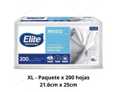 Paquete Papel Interfoliado Elite XL Blanco x 200 unidades 361530