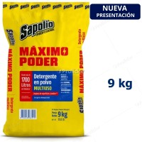 Detergente en Polvo Sapolio Saco x 9 Kilos