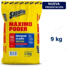 Detergente en Polvo Sapolio Saco x 9 Kilos