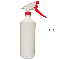 Pulverizador Completo Frasco Blanco 1 Litro Cabezal Punta De Metal