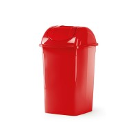 Papelera Buzón Rectangular #20 Polinplast C/Tapa Vaiven (18.4 Lt)